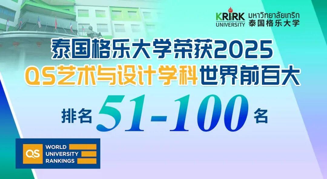 2026泰国格乐大学艺术学硕士(艺术与设计专业QS全球排名前100、泰国第1)